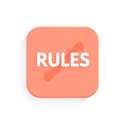 Icono que representa reglas, simbolizando las normas de uso del sitio.