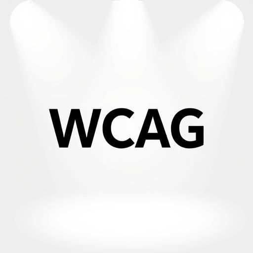 Logo de WCAG, Pautas de Accesibilidad al Contenido Web