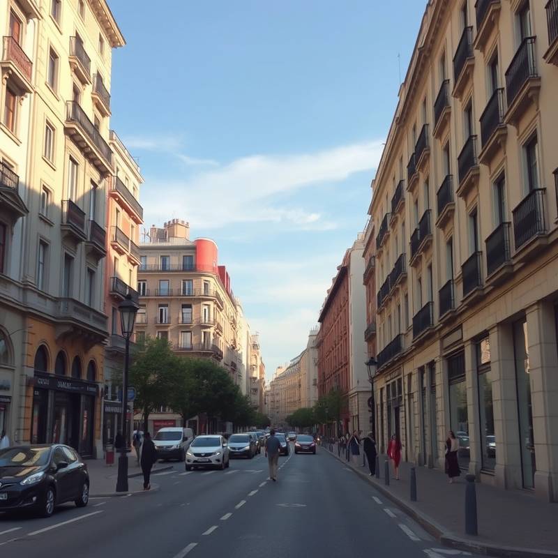 Mapa de la ubicación de Localizaciones de Cine Ibéricas en la Calle de la Princesa, Madrid, mostrando una vista de la calle y sus alrededores.